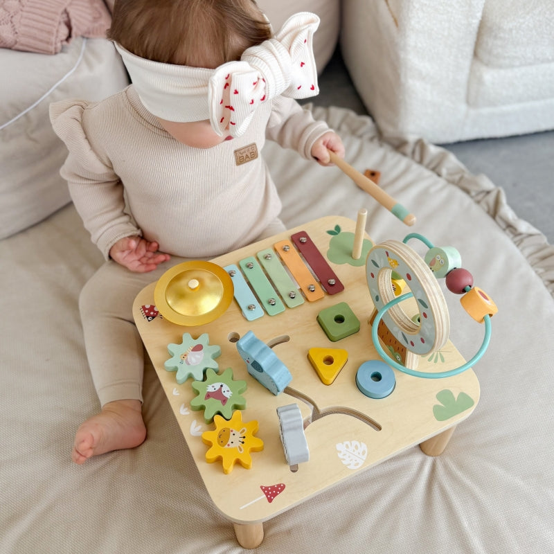 WOOPIE Houten 5-in-1 Educatieve Speeltafel Met Sensorisch Doolhof