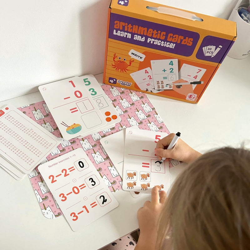 WOOPIE Educatieve Kaarten spel, Flashcards voor het Leren van Tellen