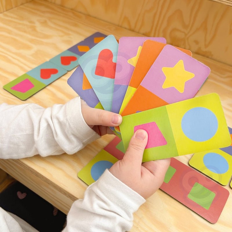WOOPIE Dominospelset Transport Dieren Schuifpuzzels voor kinderen