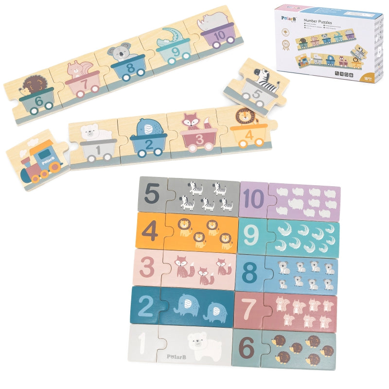 VIGA PolarB Houten Cijferpuzzel Montessori
