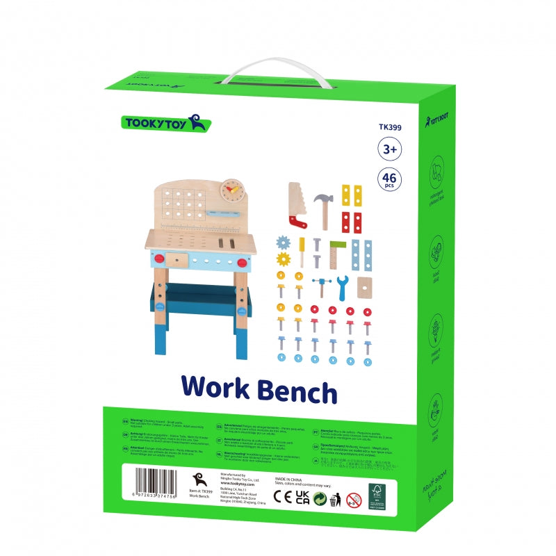 TOOKY TOY Houten DIY Tafel Gereedschap Werkbank