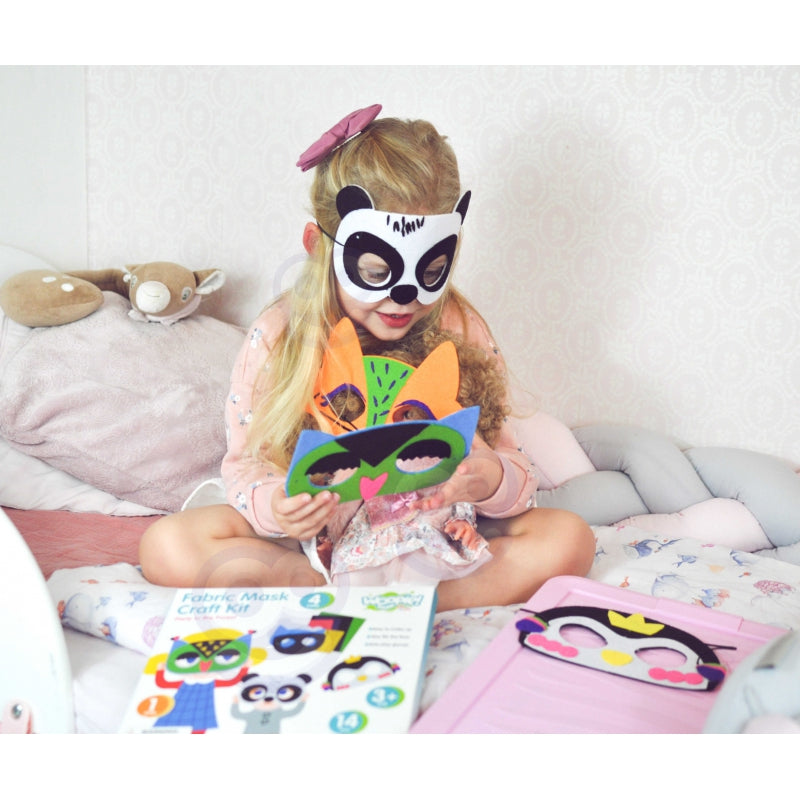 WOOPIE ART&FUN Creatieve DIY Set maskers - Maak je eigen maskers - 4 stuks