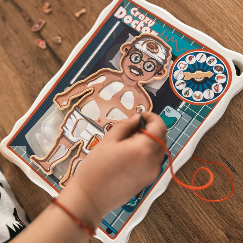 WOOPIE Dokter Bibber bordspel - Speel dokter - Operatiespel
