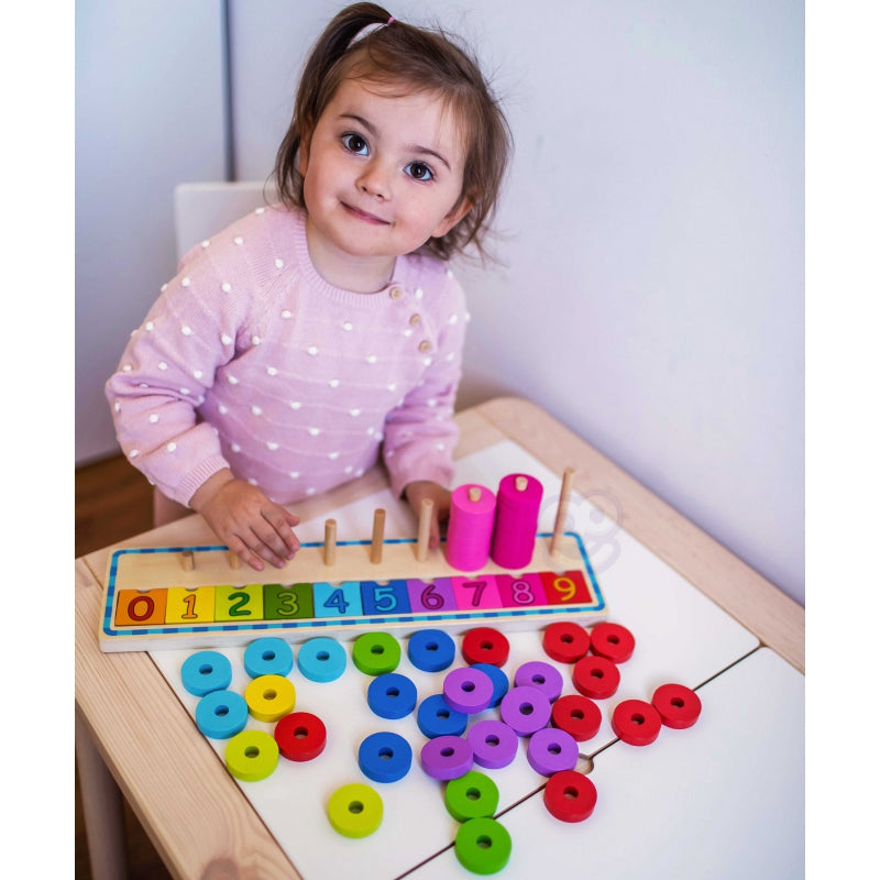 WOOPIE GREEN Tel- en Kleurenpuzzel Montessori – 56 stuks