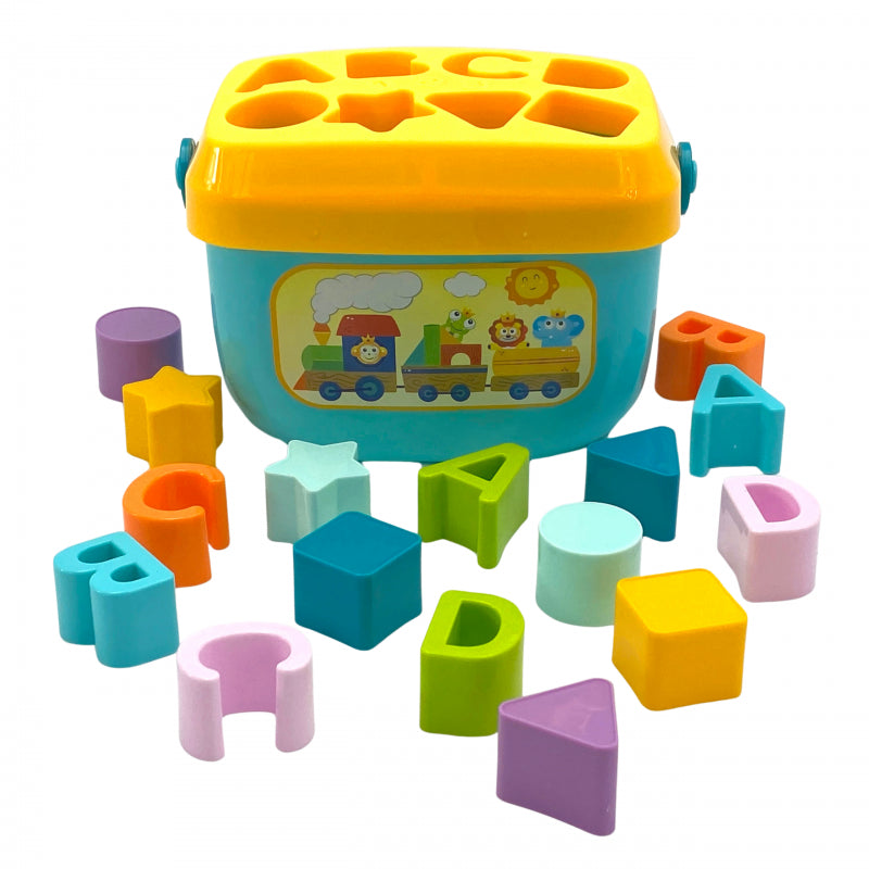 WOOPIE BABY 2-in-1 sorteerkoffer + leren van alfabet en vormen voor Baby's