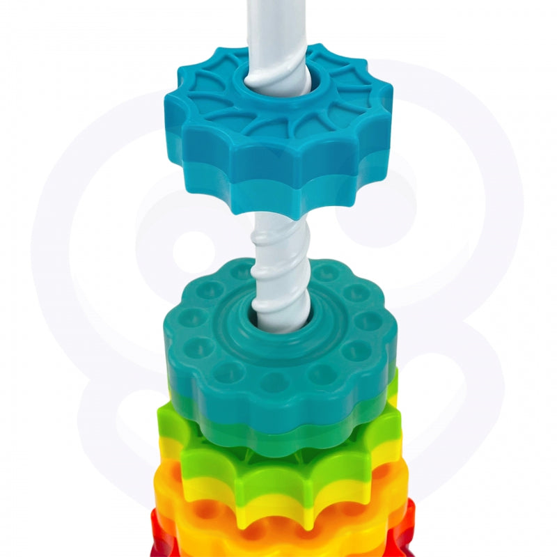WOOPIE BABY Educatieve Piramide Draaiende Toren - Baby speelgoed