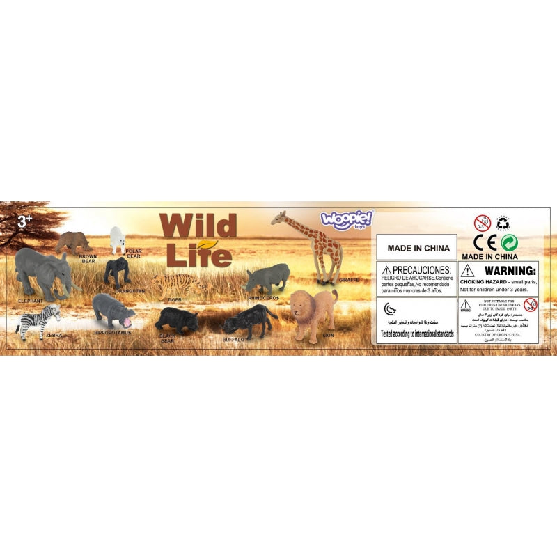 WOOPIE Wilde Dierenfiguren Set 16 stuks