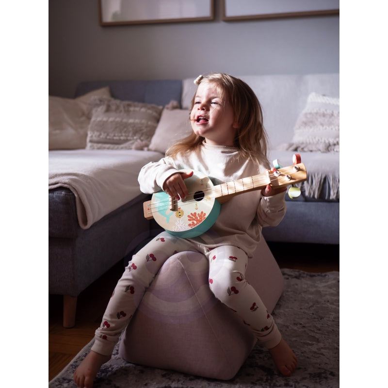 TOOKY TOY Houten Banjo voor Kinderen – Muziekplezier met Zeethema