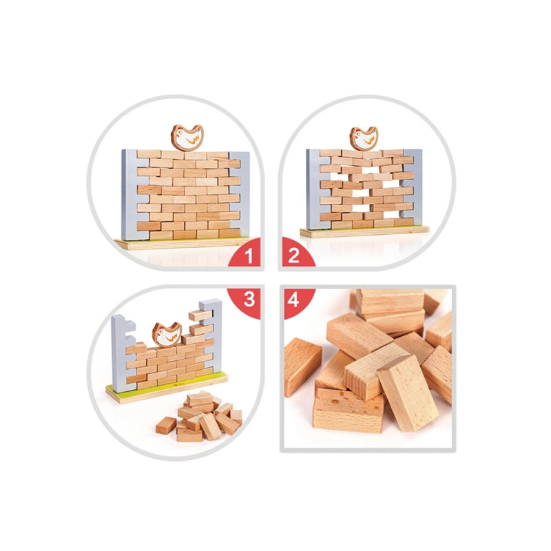 CLASSIC WORLD Arcadespel Vallende Kip - 44 stuks