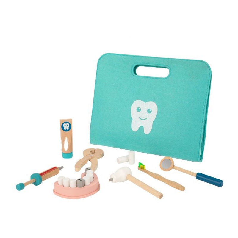TOOKY TOY Tandarts Speelset – Dokterskoffertje voor Kinderen – 19-delig – FSC-gecertificeerd
