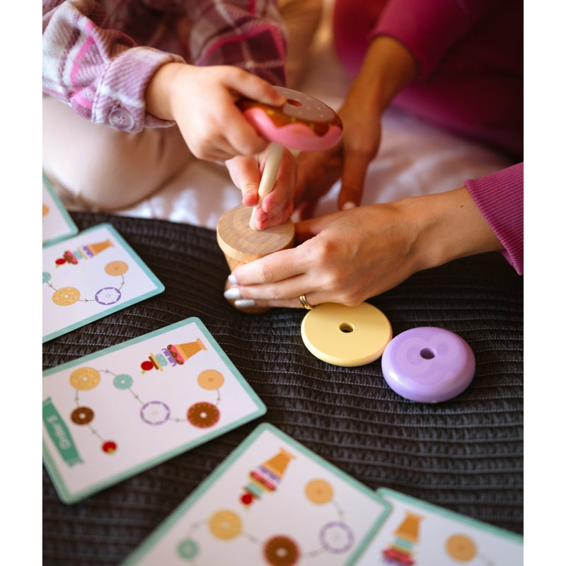 WOOPIE GREEN Houten ijsje Puzzel 12 stuks - Montessori speelgoed