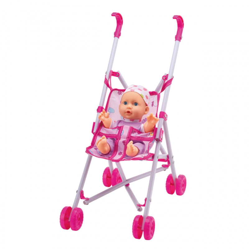 WOOPIE ROYAL Eerste Pop Baby met Wieg - Verzorgingspop, Voedingsset en meer