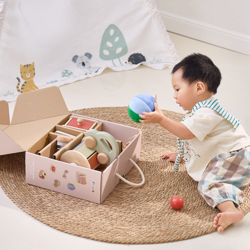 VIGA Educatieve Baby Speelgoedkistenset van 6 maanden tot 12 maanden