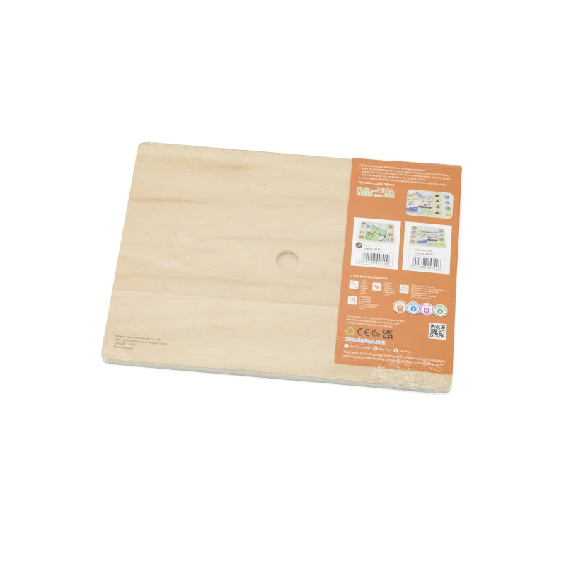 VIGA Houten Boerderijpuzzel - 17 stukjes