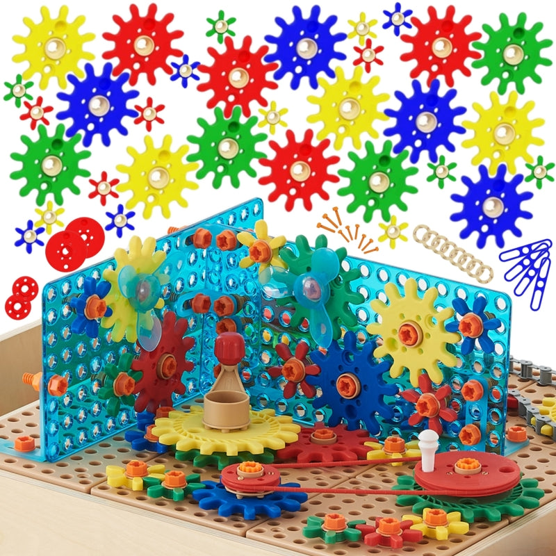 MASTERKIDZ Tandwielset voor STEM-wandpanelen - 198 stuks