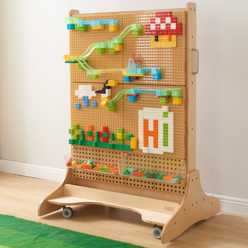 MASTERKIDZ Bouwstenenset 563 stuks met 4 Bouwpanelen