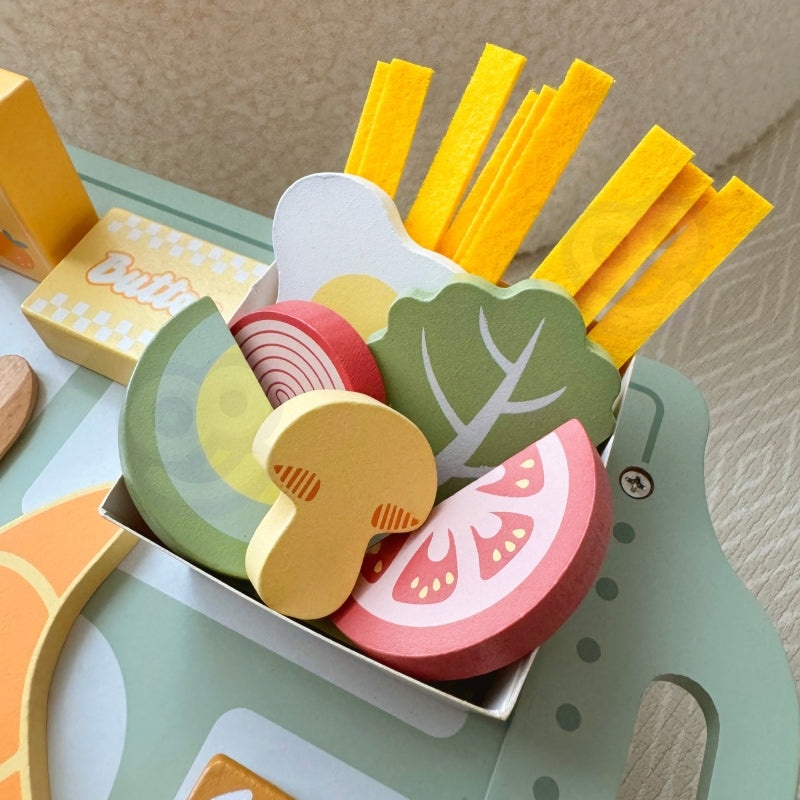 WOOPIE Ontbijt set en Restaurant met dienblad en accessoires