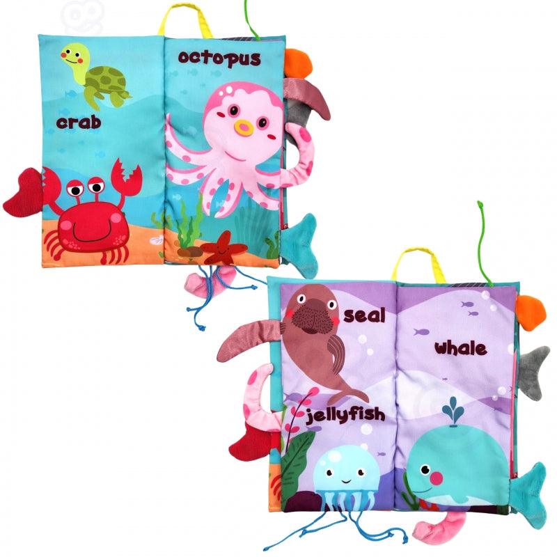 WOOPIE BABY Stofboek met Staarten van Zeedieren (Engelstalig)