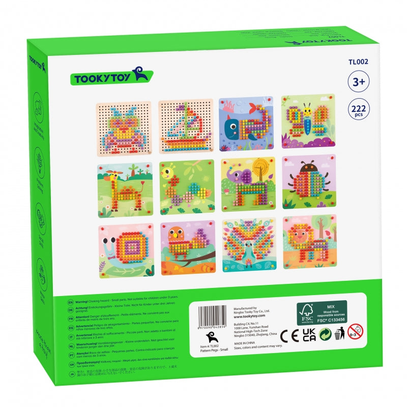 TOOKY TOY Puzzel met Prikpennen en Stekkers