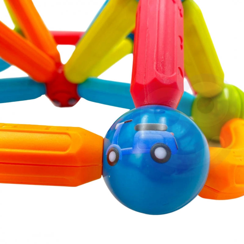WOOPIE Magnetische Bouwstenen - 128 stuks