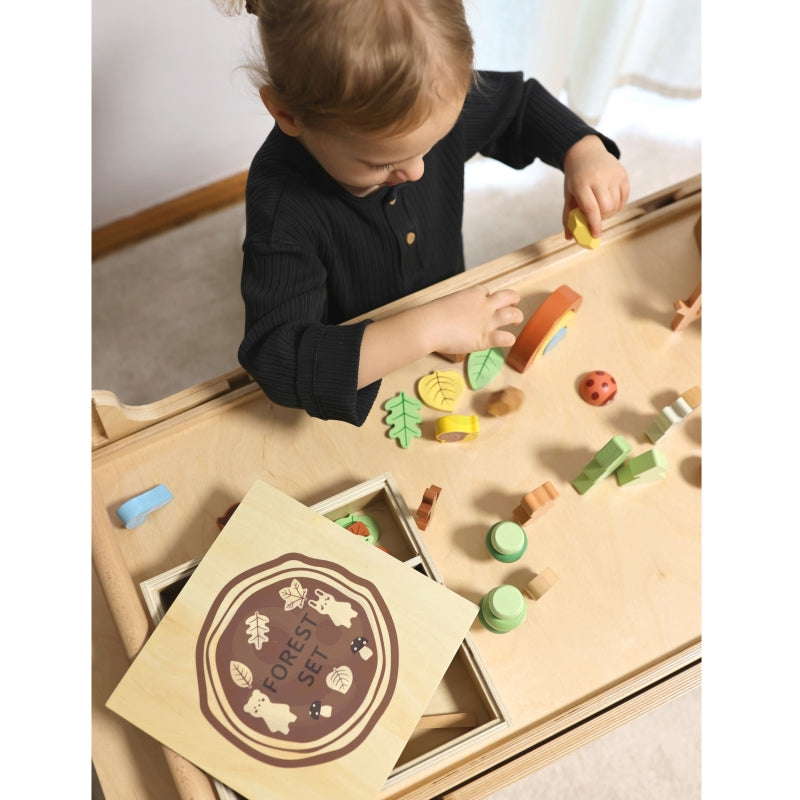 TOOKY TOY Natuur set Stapelblokken puzzel