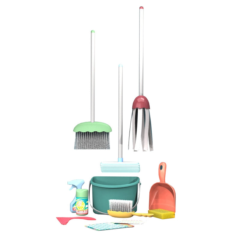 WOOPIE Speelgoed Schoonmaakset, Opruimset voor Kinderen 12 stuks