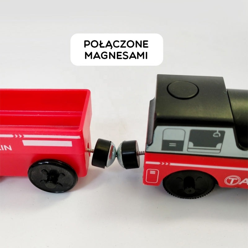 WOOPIE Elektrische Trein met Wagons op Magneet comptabel met diverse treinbanen