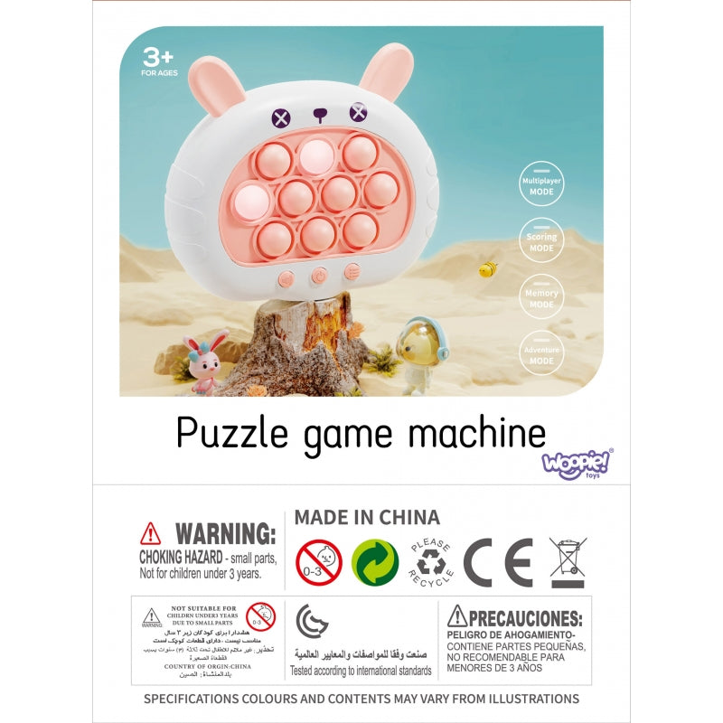 WOOPIE Fidget POP IT spel - Elektrisch Antistress Behendigheidsspel - Konijntje