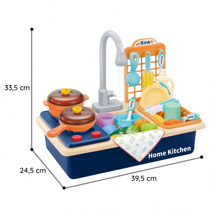 WOOPIE 2-in-1 Speelgoed kinderkookset met gootsteen