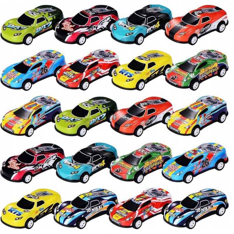 WOOPIE Speelgoed Raceauto's 30 stuks inclusief Speelmat en doos