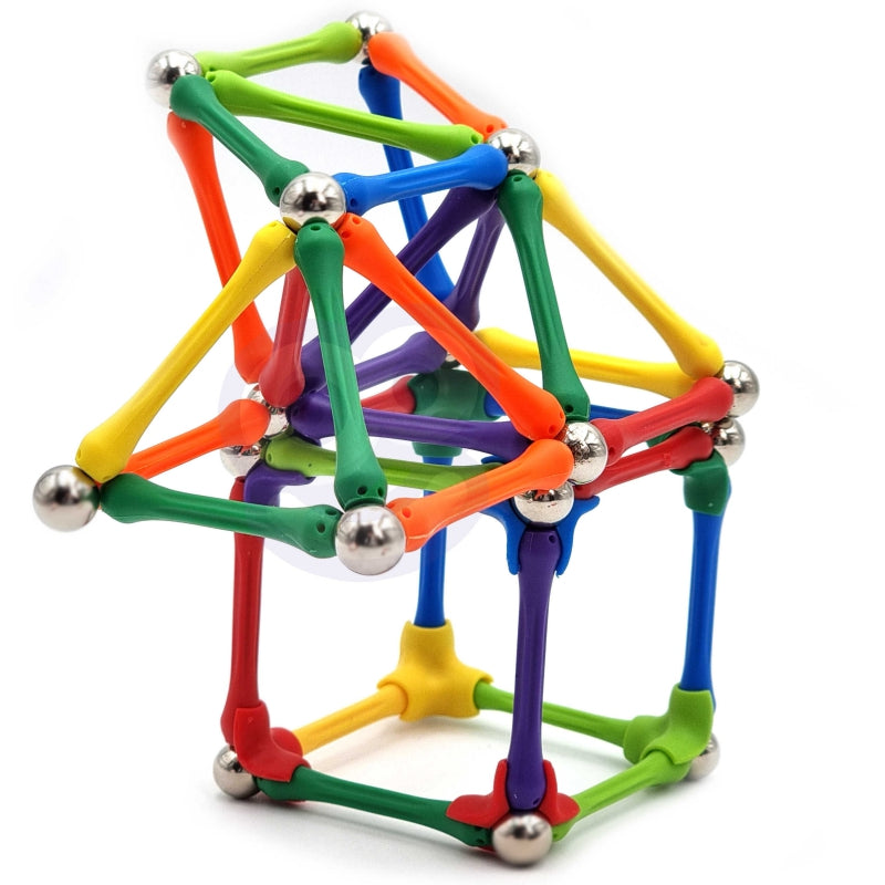 WOOPIE Magnetische Bouwstenen, Staafjes Creatieve Puzzel 110 stuks