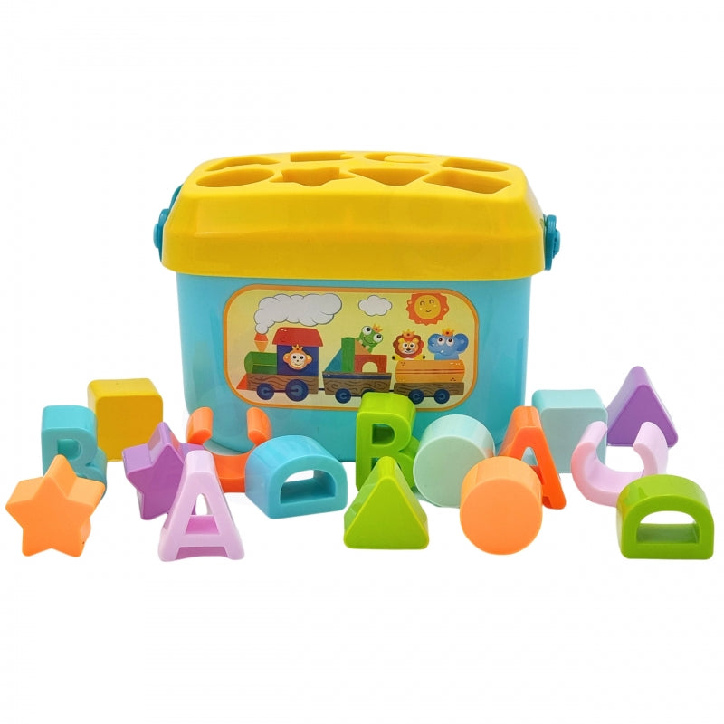 WOOPIE BABY 2-in-1 sorteerkoffer + leren van alfabet en vormen voor Baby's