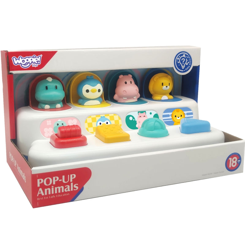 WOOPIE BABY Springende Diertjes POP-UP - Educatief Speelgoed