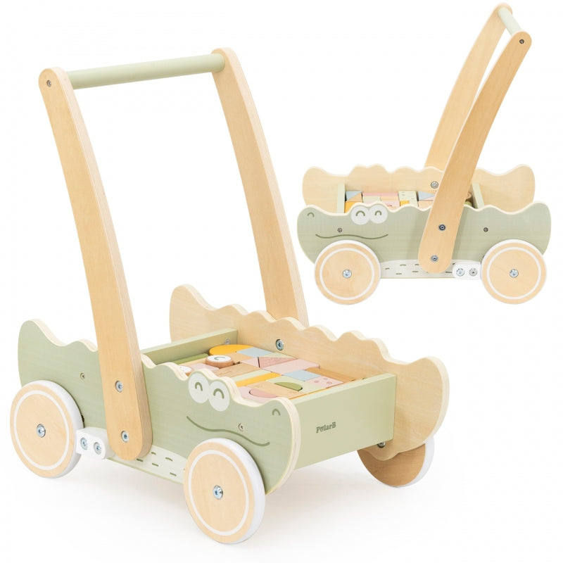 Viga Houten Blokkenkar Duwmachine