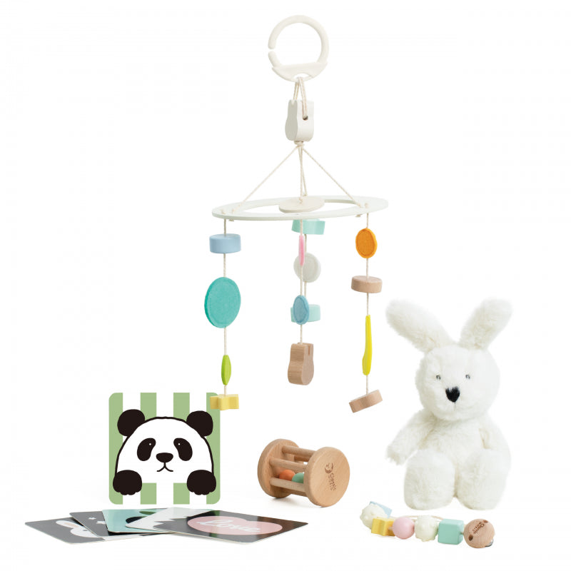 CLASSIC WORLD Pastel Babyset – Eerste Speelgoed Box voor 0-6 maanden
