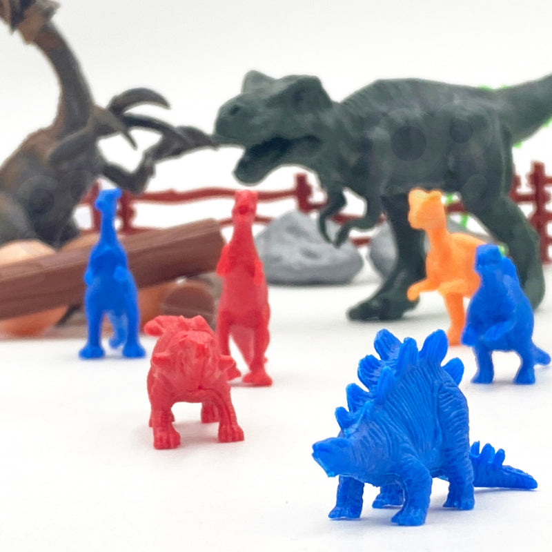 WOOPIE Dinosaurussen Figuren 40 stuks - Dino figuren speelgoed in doos