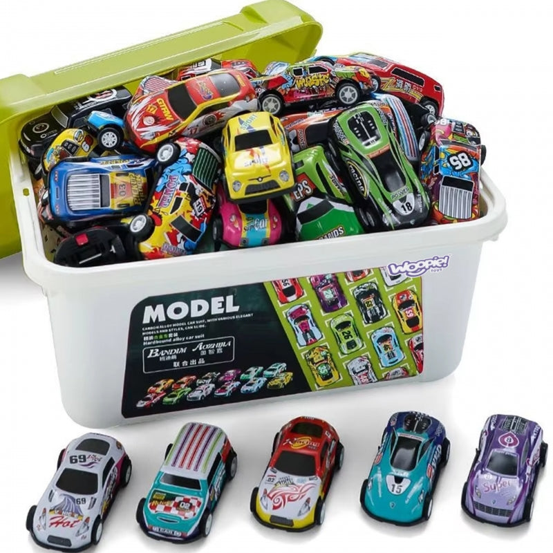 WOOPIE Speelgoed Raceauto's 30 stuks inclusief Speelmat en doos