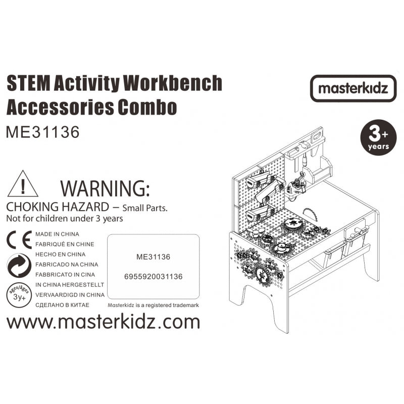 MASTERKIDZ Werkbank Accessoireset 111-delig