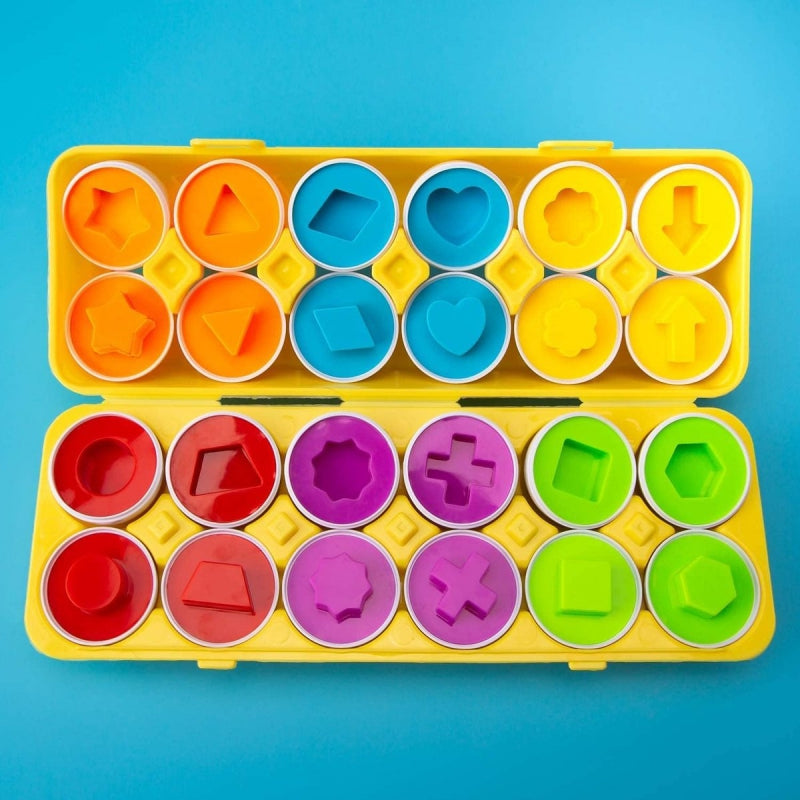 WOOPIE Montessori Ei sorteerspel – Match de Vorm en de Kleuren