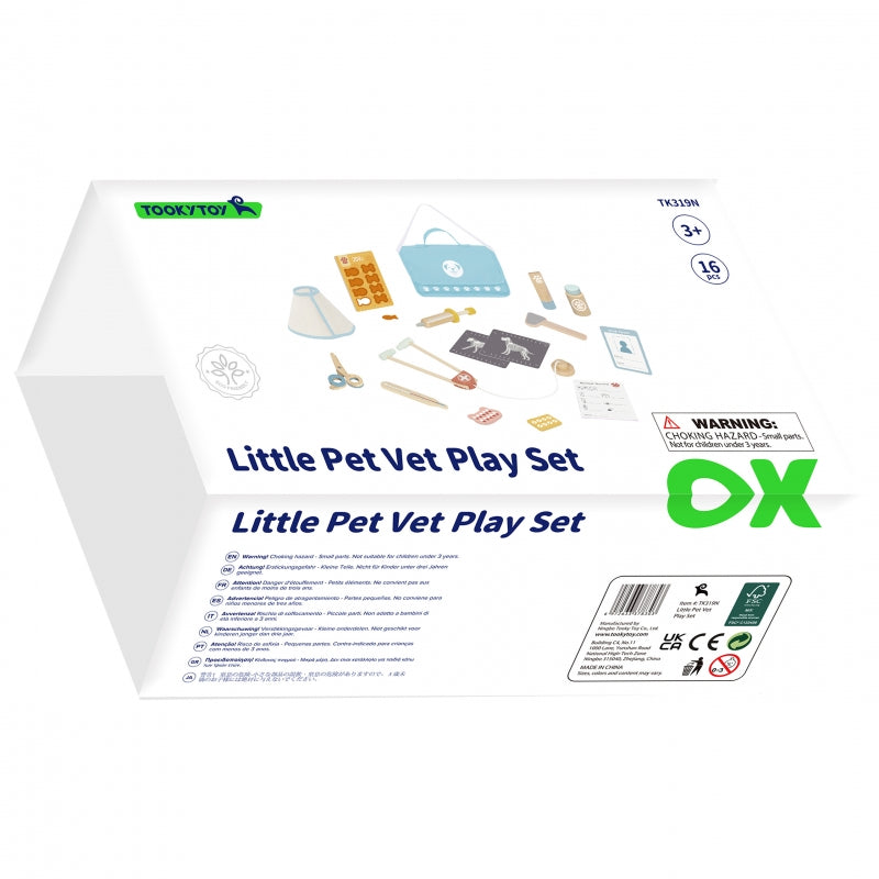 TOOKY TOY Dierenarts Set – Dokterskoffertje 17-delig