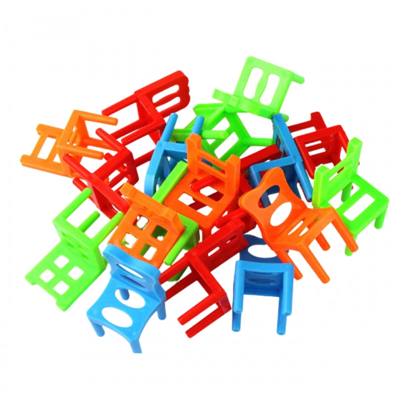 WOOPIE Behendigheidsspel Balancerende Stoelen Stapelspel 3+