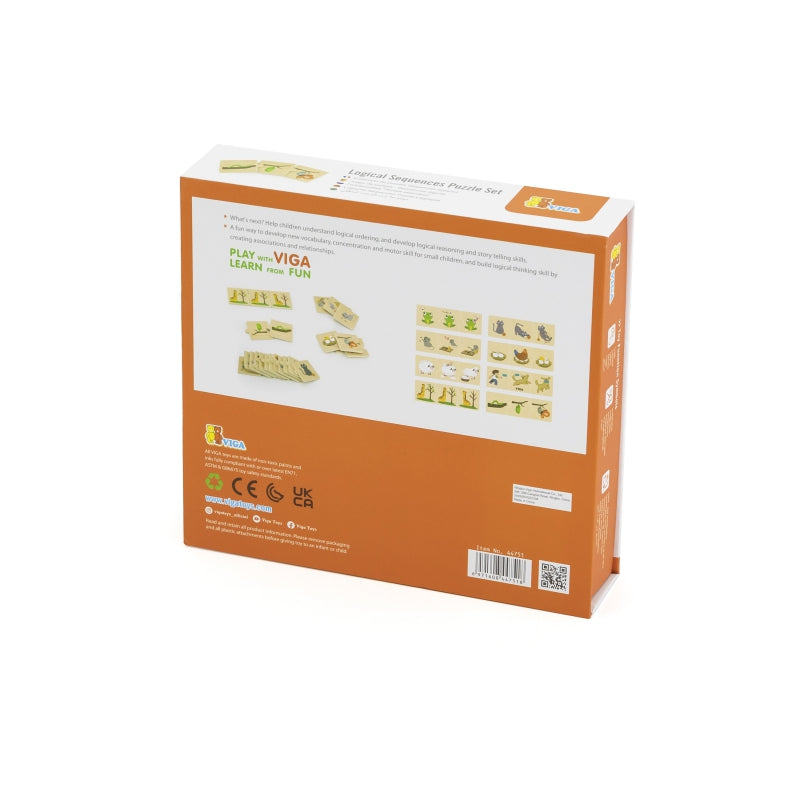 VIGA Houten Dieren Memorie spel