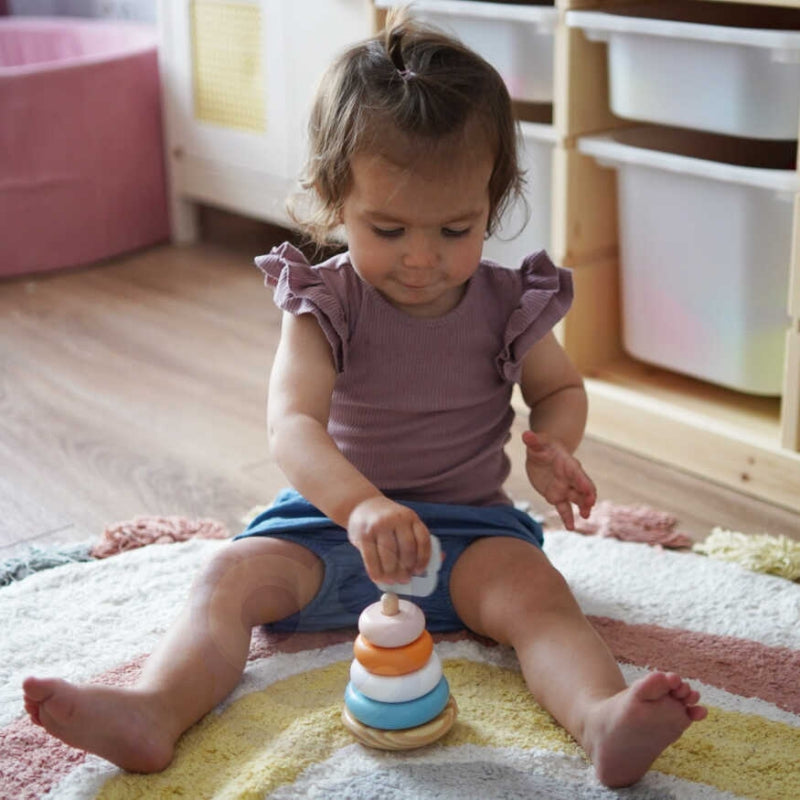VIGA PolarB Houten Educatieve Piramide toren IJsbeer voor Baby's