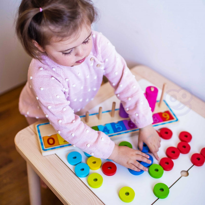WOOPIE GREEN Tel- en Kleurenpuzzel Montessori – 56 stuks