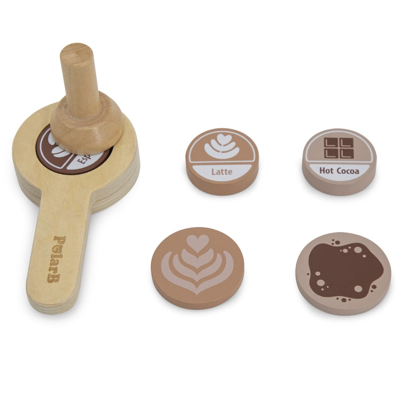 VIGA Houten Koffiezetapparaat Groen + Accessoires