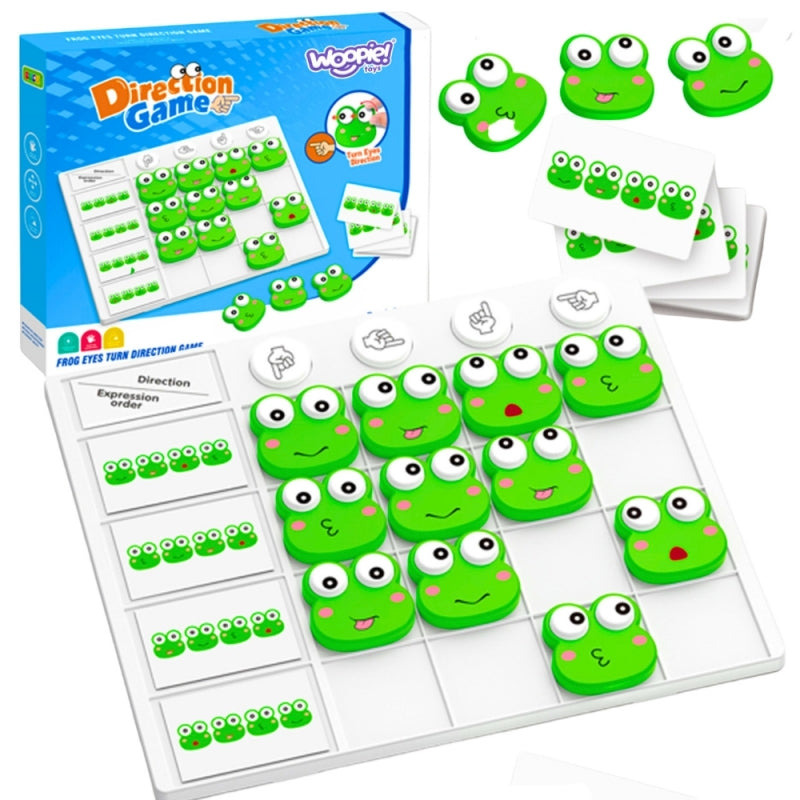 WOOPIE Spel Puzzel Kikkeroogjes spel - Gezichtsuitdrukkingen spel - Vanaf 3 jaar
