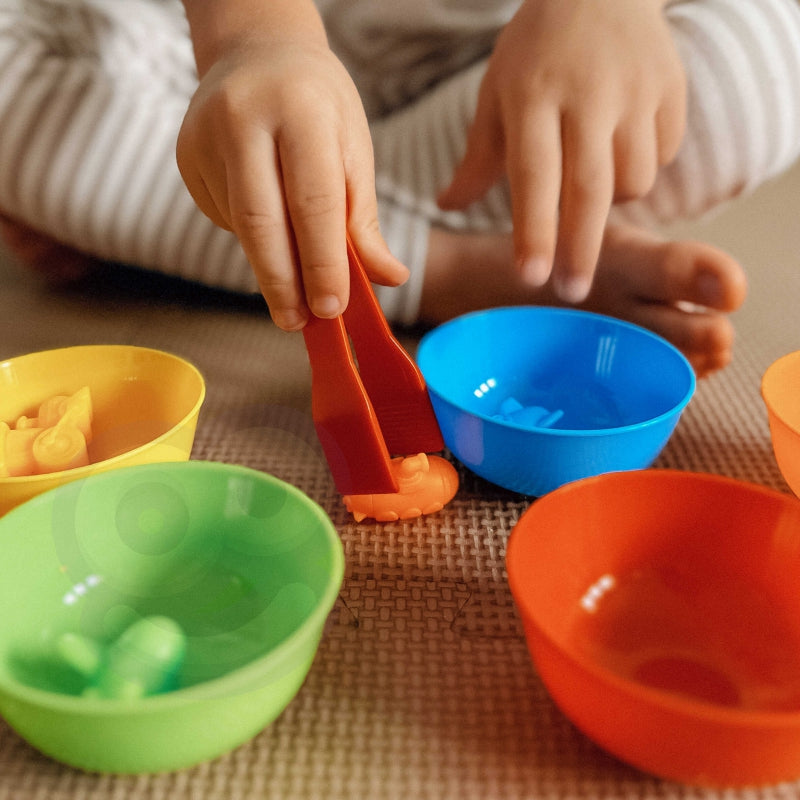 WOOPIE Educatief Spel voertuigen sorteren 44 stuks - Leer rekenen, kleuren herkennen en sorteren - Montessori
