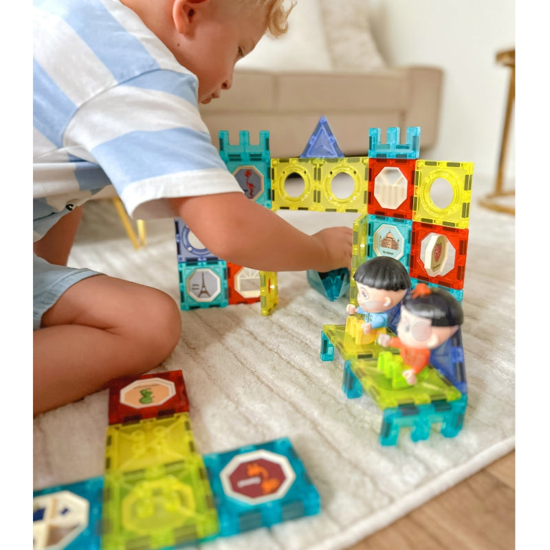 WOOPIE Magnetische Bouwblokken Kasteel 98 stuks