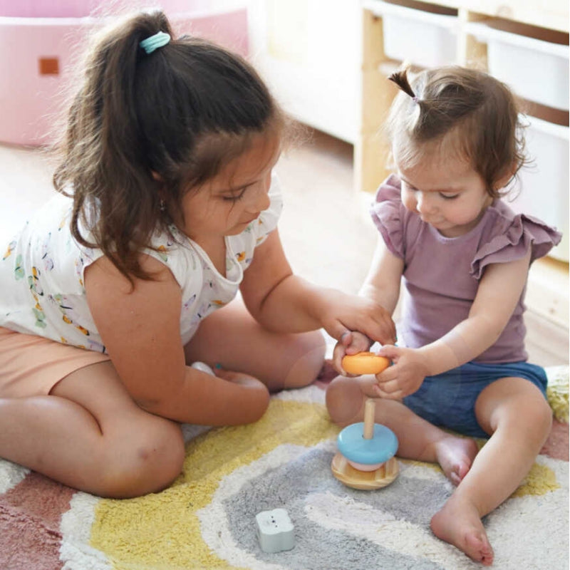 VIGA PolarB Houten Educatieve Piramide toren IJsbeer voor Baby's