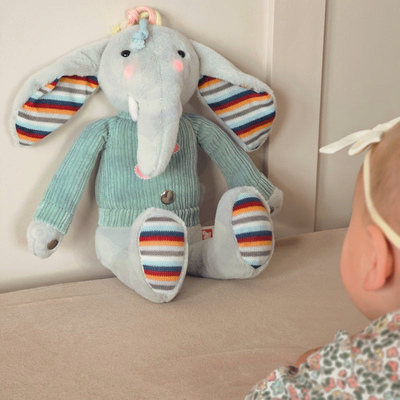 WOOPIE Interactieve Knuffelolifant met Geluid en Licht voor Baby's